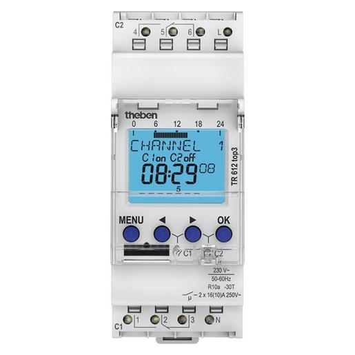 TR 612 top3 Digitale Zeitschaltuhr, Wochenprogramm,