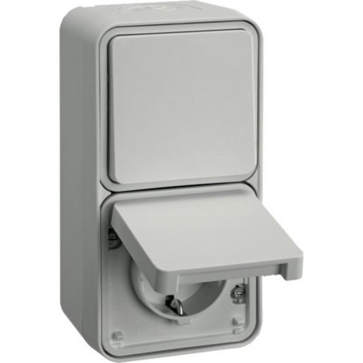 47803522 Kombi Wechs-Schalt/Steckd SCHUKO senk pw