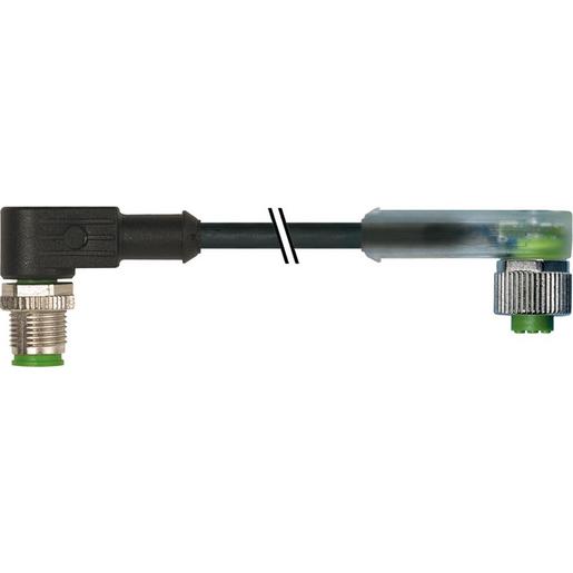 7000-40441-6350200 M12 St. 90° / M12 Bu. 90° A-kod. LED