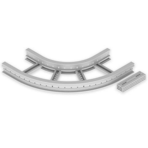 67306-04 Unex Flachbogen 90° 85x300 R300 aus U23X