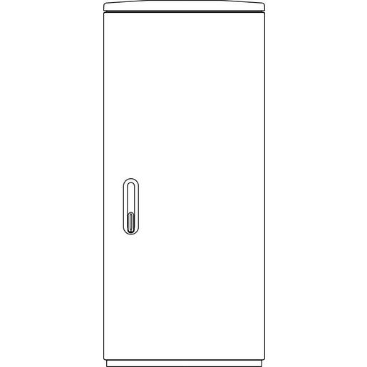 10050830 SCHR A655-0 DS LEER Polyesterschrank Fre