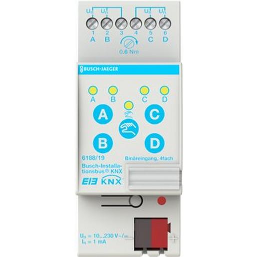 6188/19 6188/19 Binäreingang, 4fach, 10-230 V, R