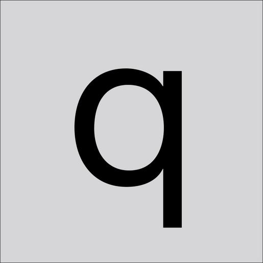 99222.013.Q/K Folienziffer H 100 mm, Kleinbuchstabe q