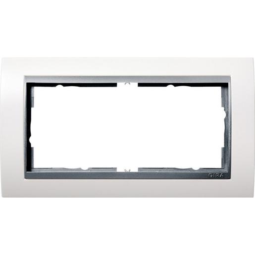 100271 Abdeckrahmen 2f o.M. Zwischenr. F Alu Gi