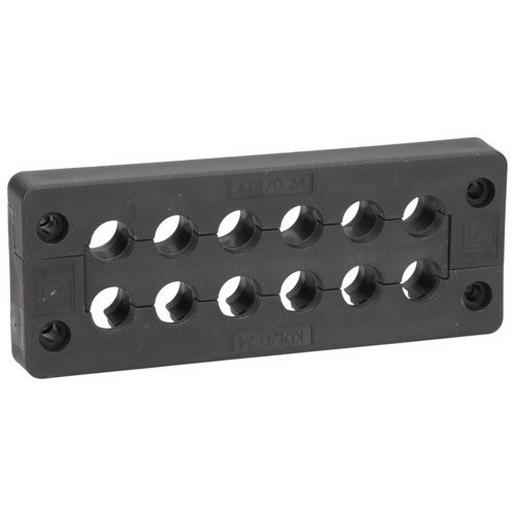 87141010 KDL/D 24/12, sw, Set Kabeldurchführungsl