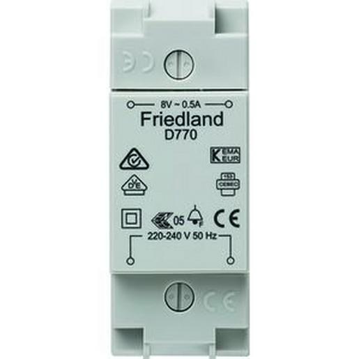 D770 Klingeltransformator VDE 8 V 0,5 A