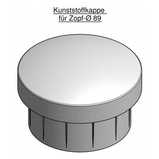 KU-MASTKAPPE 88,9 Mastkappe aus Kunststoff für 89mm Zopf