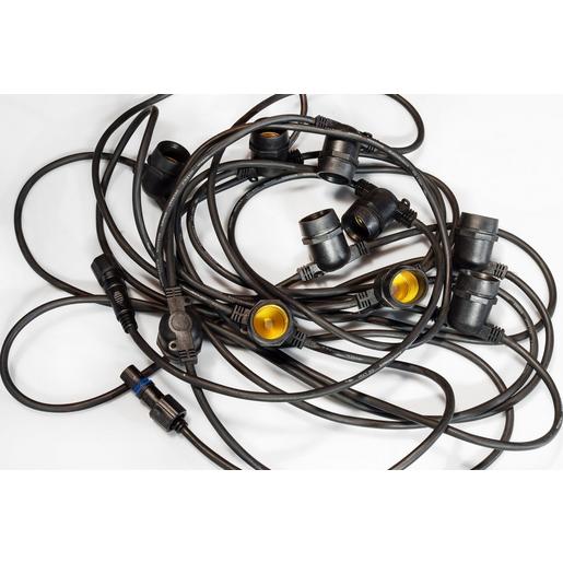 019-314 StringLite®QF+, 20 E27 Fassungen, 10m, 2