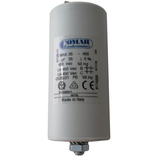 140 450 MKP/FL Betriebskondensator 14µF 450V mit Flachs