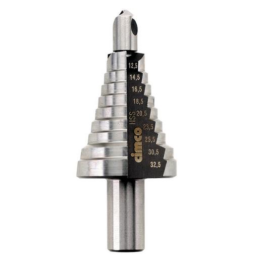 201201 HSS-Stufenbohrer, HSS, 9 Bohrstufen