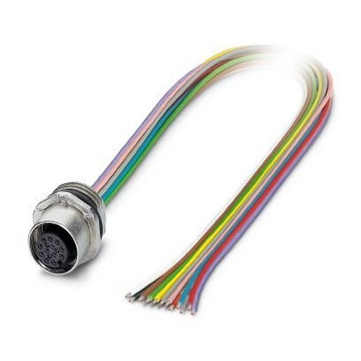 SACC-E-M12FS-12CON-M16/0,5 VA Gerätesteckverbinder Vorderwand