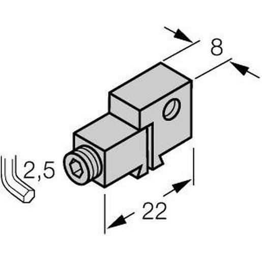 KLN3 Zubehör, Klemmstück, für Schwalbenschwan