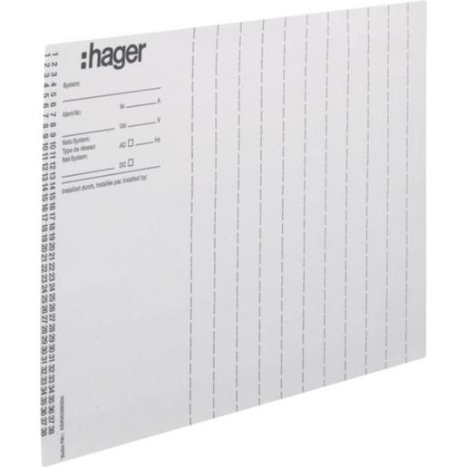 ZZ90B Beschriftungsbögen,Installationsnr.,10St