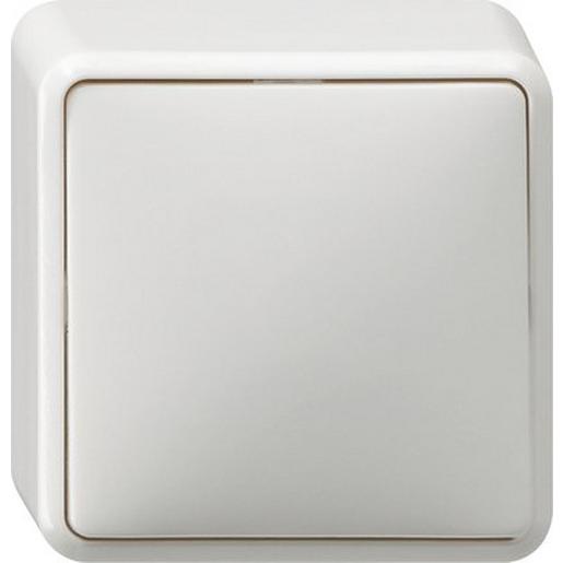 010213 Wippschalter Aus 2-p AP Reinweiß
