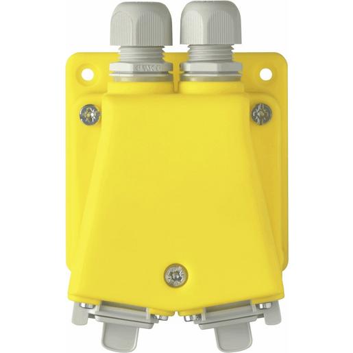 DG-RJ45 Flanschdose IP67, gelb