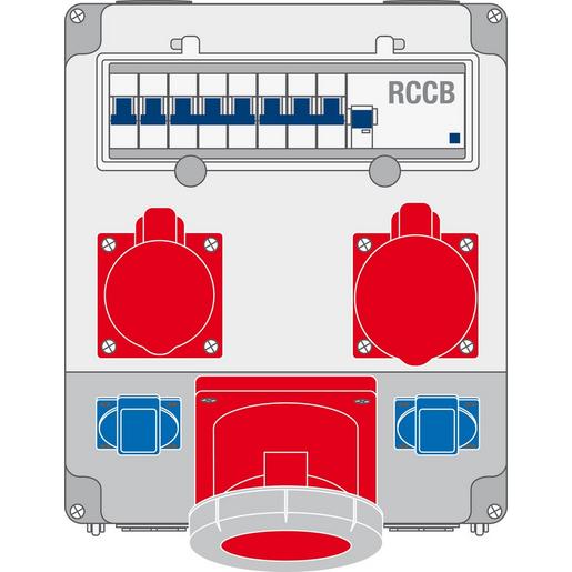 Z 60.66 Steckdosen-Kombination anschlussfertig v