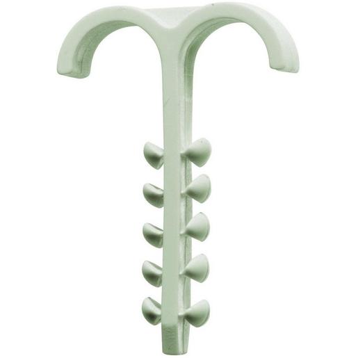 DSS 10 H0 hellgrau Doppelsteckschelle DSS 10 H0 hellgrau