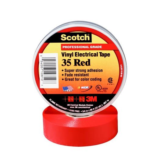 SCOTCH35-19X20RD Scotch® 35 Vinyl Elektro-Isolierband, Ro