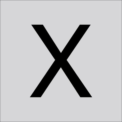 99223.013.X Folienziffer H 120 mm, Großbuchstabe X