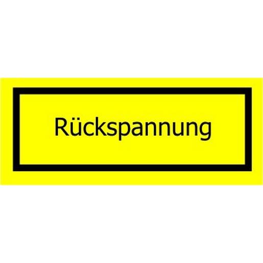 EWST1-C-D-9 Zusatztext zu Warnzeichen, 18x52mm -Rück