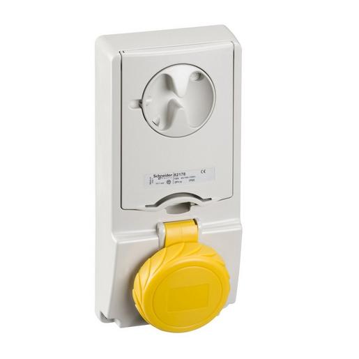 82178 Anbausteckdose verriegelt, 16A, 2p+E, 10