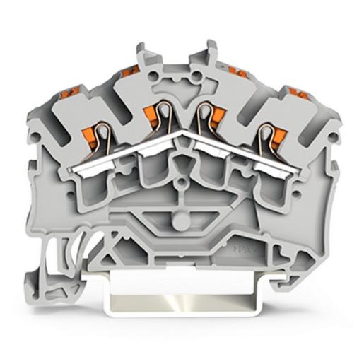 2202-6405 4-Leiter-Durchgangsklemmemit Drücker2,