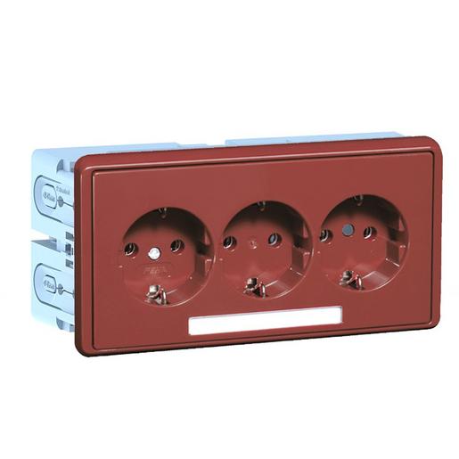 KSE P-3 GGK Steckdose 3-fach KSE/P-3-3001, mit R