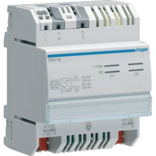 TXA116 Spg. Versorg. 2 Ausg, 2 Drosseln,2x320mA