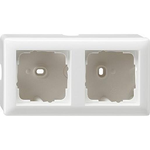 006203 AP-Gehäuse 2f + Rahmen Standard 55 Reinw