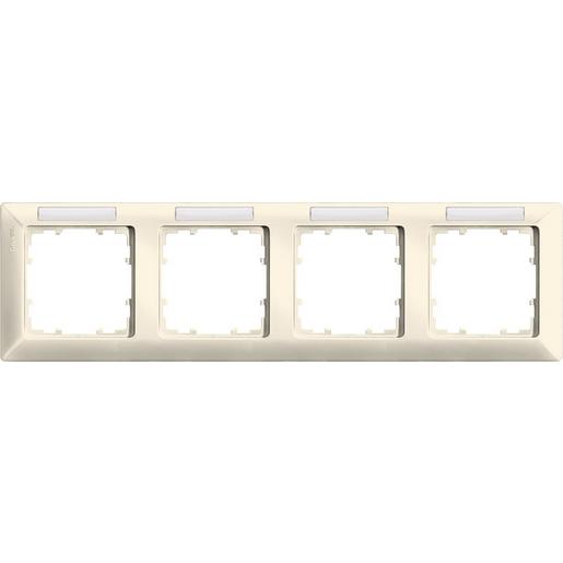 5TG2584-1 DELTA line elektroweiß Rahmen 4-fach mit