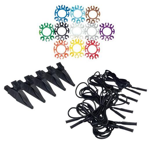 P01295476 Satz von 4 Messleitungen, 4 Krokodilklem