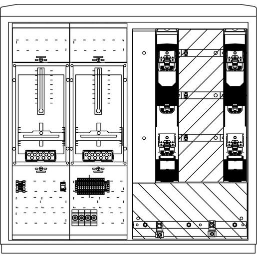 WS822.N1.C1102 WS A850-2 N1 250A 1W1 DIN SH Netz Wandle