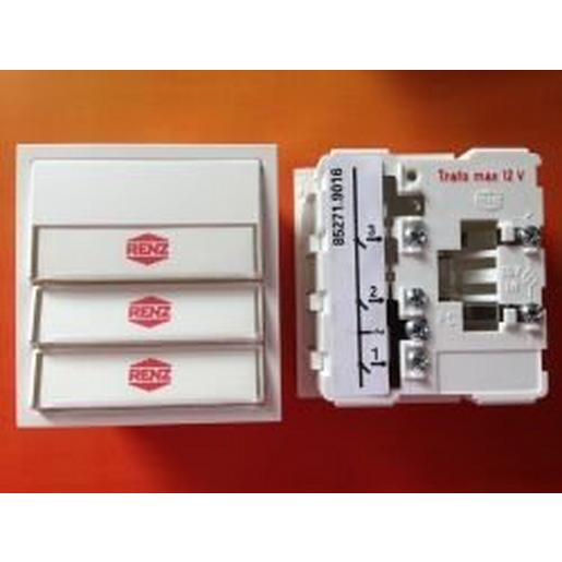 97-9-85271 weiß Klingelmodul mit 3 Klingeltasten weiss