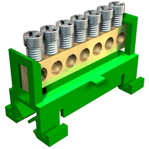 60 S 7x16 GN Schutzleiterklemme 7x16mm² Polyamid grün