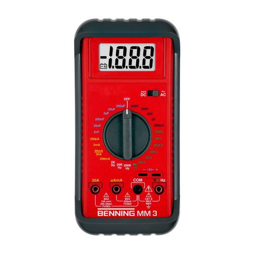 BENNING MM 3 Digital-Multimeter 600 V. 0.1 µA - 20 A.