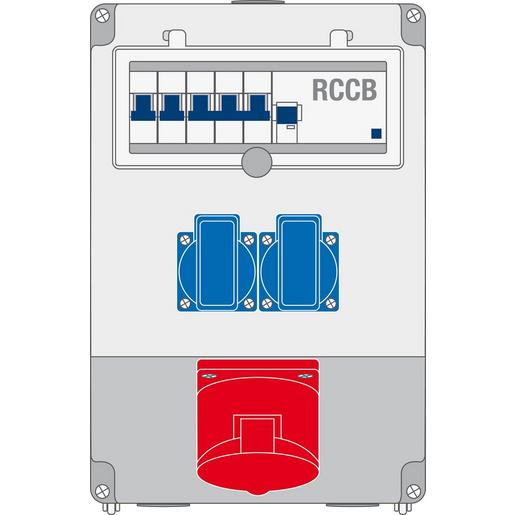 Z 59.06 Steckdosen-Kombination anschlussfertig v