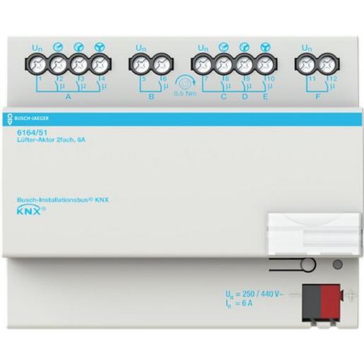 6164/51 6164/51 Lüfter-Aktor, 2fach, 6 A, REG, B