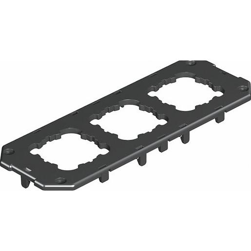 GB3 P2 Abdeckplatte 3-fach EK 208x76mm, PA, gra