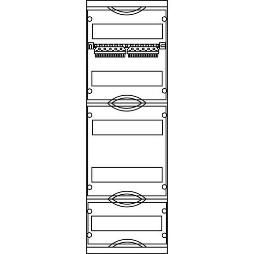 9407898 EINBAUFELD ZS SFG-AO-BO-BO KL(N+PE)