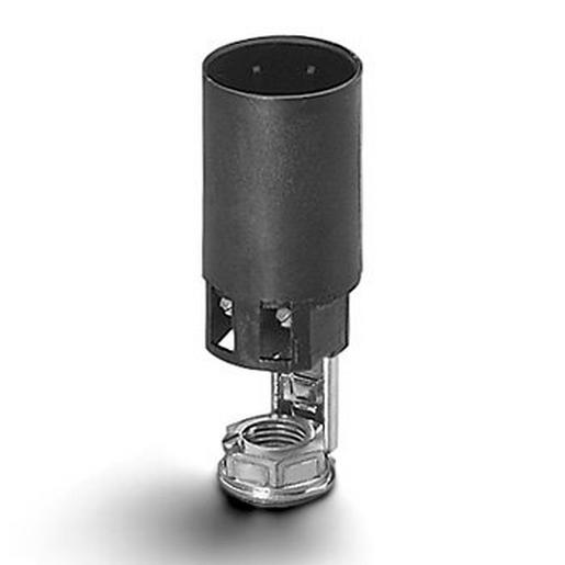 109814 Kerzenfassung, E14, PBT GF, schwarz