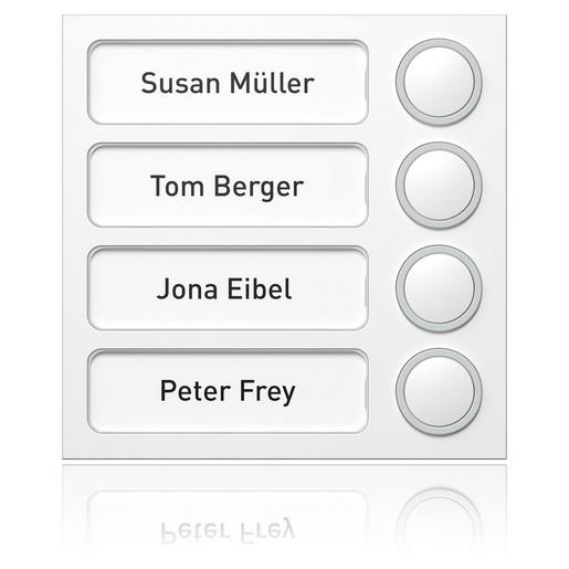 1875470 Portier Tastenmodul 4 WE, weiß