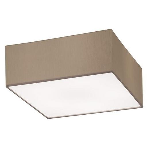 58233000 Anbauleuchte weiss, mit Stoffschirm brau