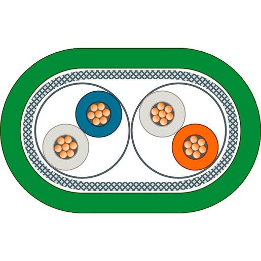 6XV1850-2JN10 IE TP Leitung,Sub DE-9/RJ45,2x2,10m,Cat5