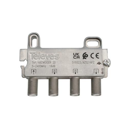 AZS216FZ 2-fach Abzweiger 5-2400 MHz AD:16dB DD:1