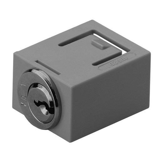 02-980.1 Schlossdruckhaube grau flach 17.6x25.6