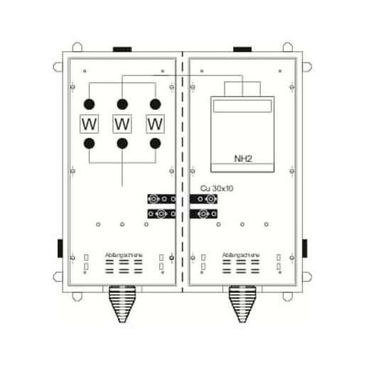 KS4034 KS4034 Wandlerschrank TwinLine, Aufputz