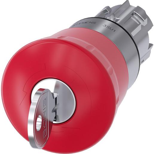 3SU1050-1HF20-0AA0 Not-Halt-Pilzdrucktaster, 22mm, rund, Me