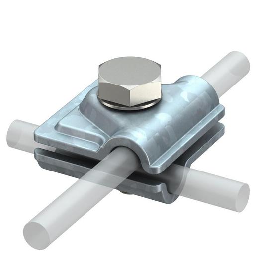 249 8-10 ST Schnellverbinder Vario 40x40mm Stahl tau