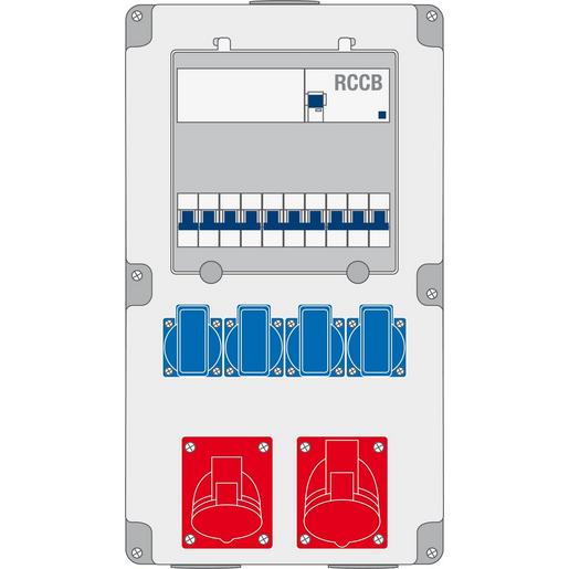 Z 54.20 Steckdosen-Kombination anschlussfertig v