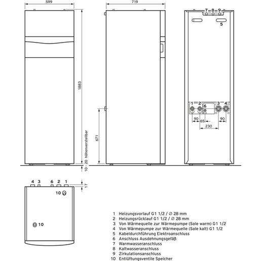 Paket flexoCOMPACT exclusive VWF 118 /4 VAILLANT Paket 4.408 flexoCOMPACT exclus
